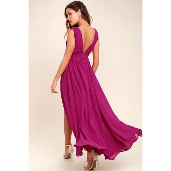 Magenta Maxi Dress - Picture 2 of 5